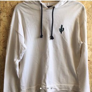 White cactus hoodie